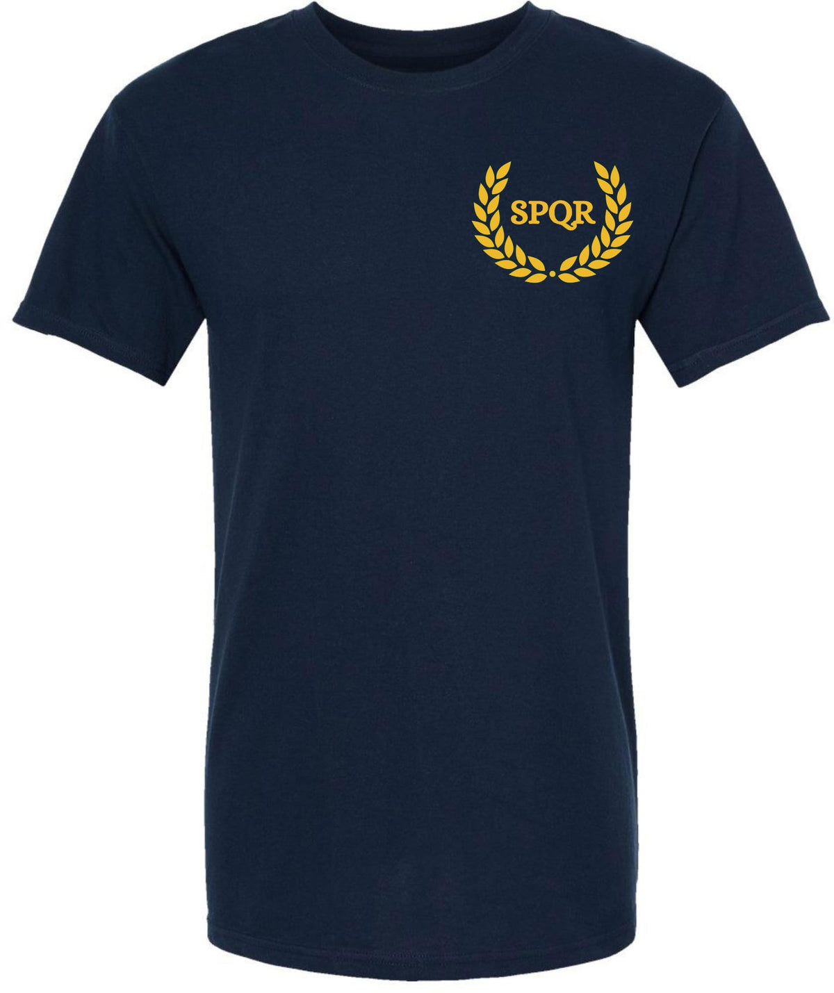 SPQR Roman Eagle Feather Printed T-Shirt | Ancient Roman Empire Latin Historic Military Crest Tee