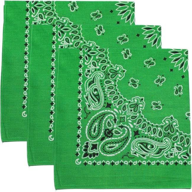 Trainmen Paisley Bandanas Head Scarf Do-rag 100% Cotton Bandanna Head Cover 22" x 22", 3 Pack