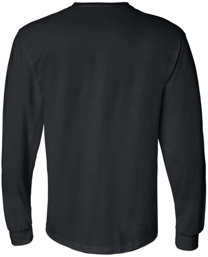 Black USA Flag Thin Line Long Sleeve T-Shirt Patriotic American Support First Responders Tee