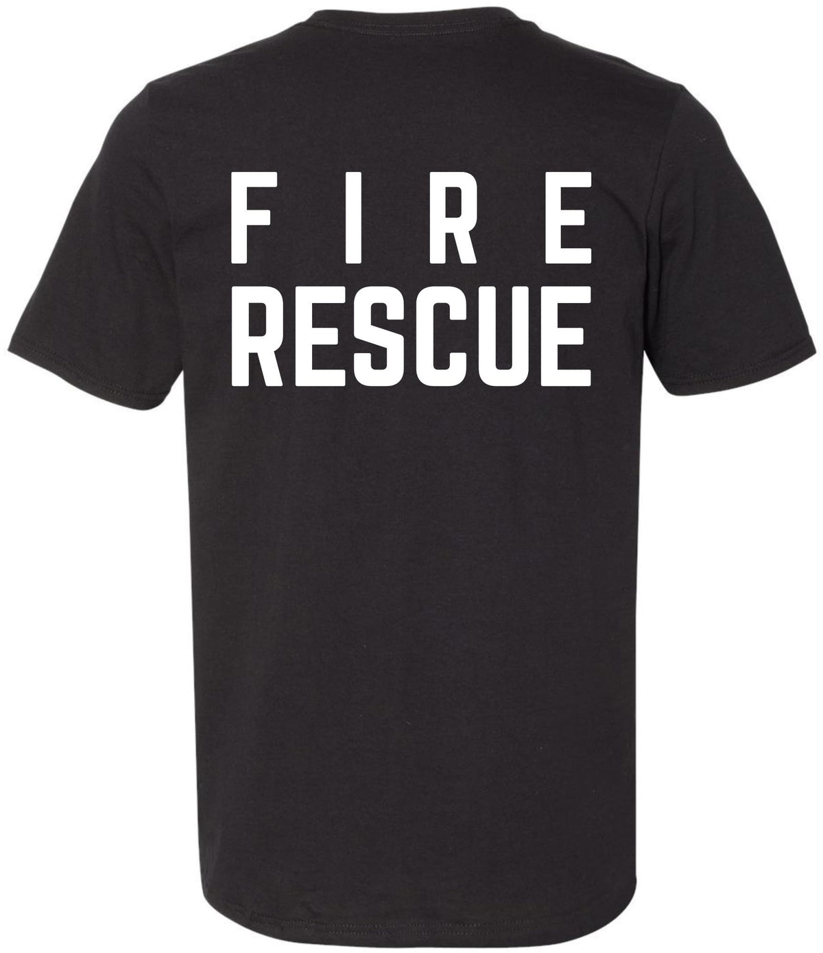 Fire Dept. Fire Rescue Performance T-Shirt | 100% Polyester Firefighter Athletic Double Side Print Tee