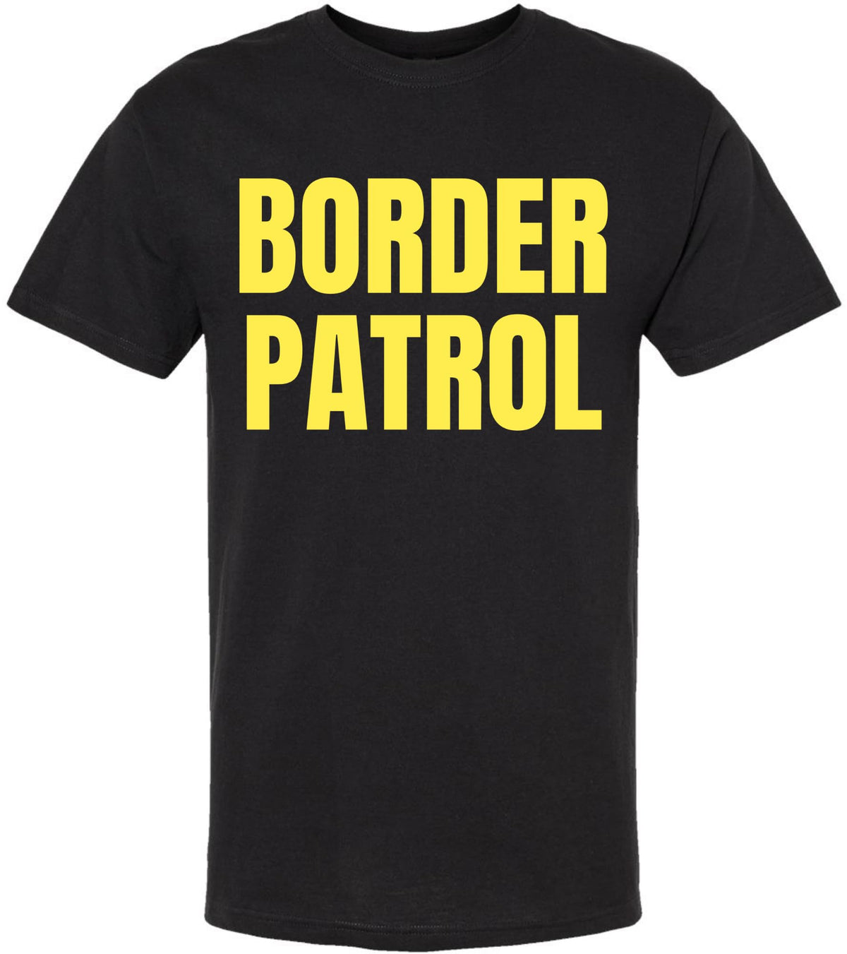 Border Patrol Printed T-Shirt | Double-Sided Prop Costume Funny Party Tee Shirt for Men & Women