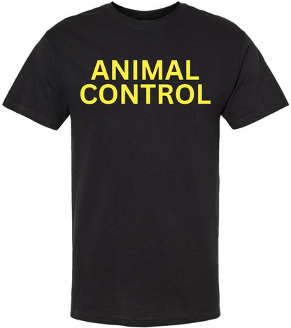 Animal Control Crewneck Sweatshirt | Dept Shirt for Catcher & Cleaner of Pets & Animals Team Work Long Sleeve, Black