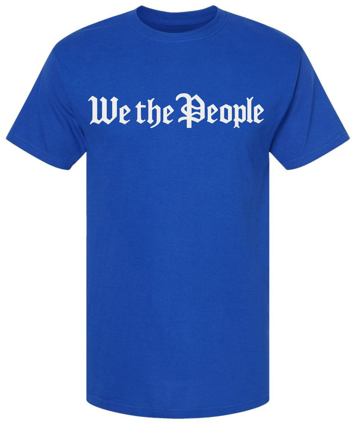 We The People Printed T-Shirt Patriotic USA Constitution Graphic Cotton Crewneck Tee