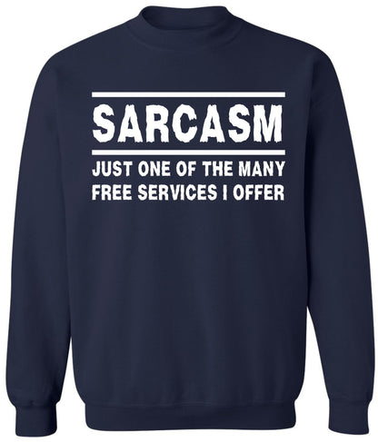 Sarcasm Sweatshirt Funny Sarcastic Saying Crewneck Pullover Humor Graphic Sweatshirt for Men Women