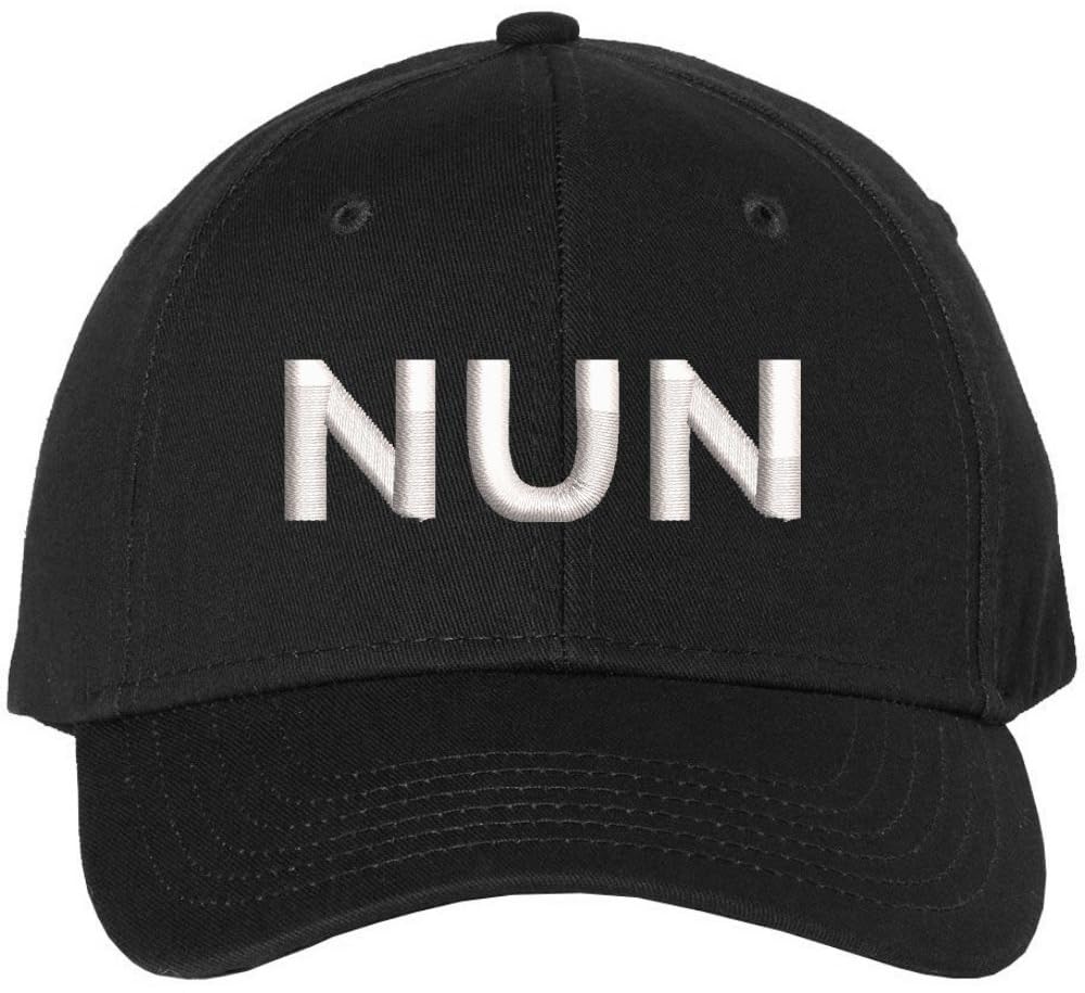 Nun Embroidered Baseball Cap | Sister Holy Women Text Church Christian Structured Hat