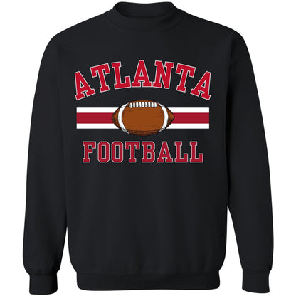 National Football US City League Teams Crewneck Sweatshirt | USA City Warm Sports Fan Gameday Pullover