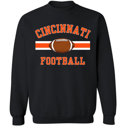 National Football US City League Teams Crewneck Sweatshirt | USA City Warm Sports Fan Gameday Pullover