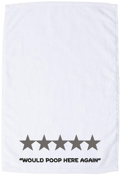 Funny Embroidered 100% Cotton Hilarious Sarcastic Graphic Hand Towel With Hemmed Edges