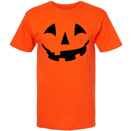 Halloween Pumpkin Face Jack o Lantern Fun & Scary Theme Holiday Party T-Shirt for Men & Women