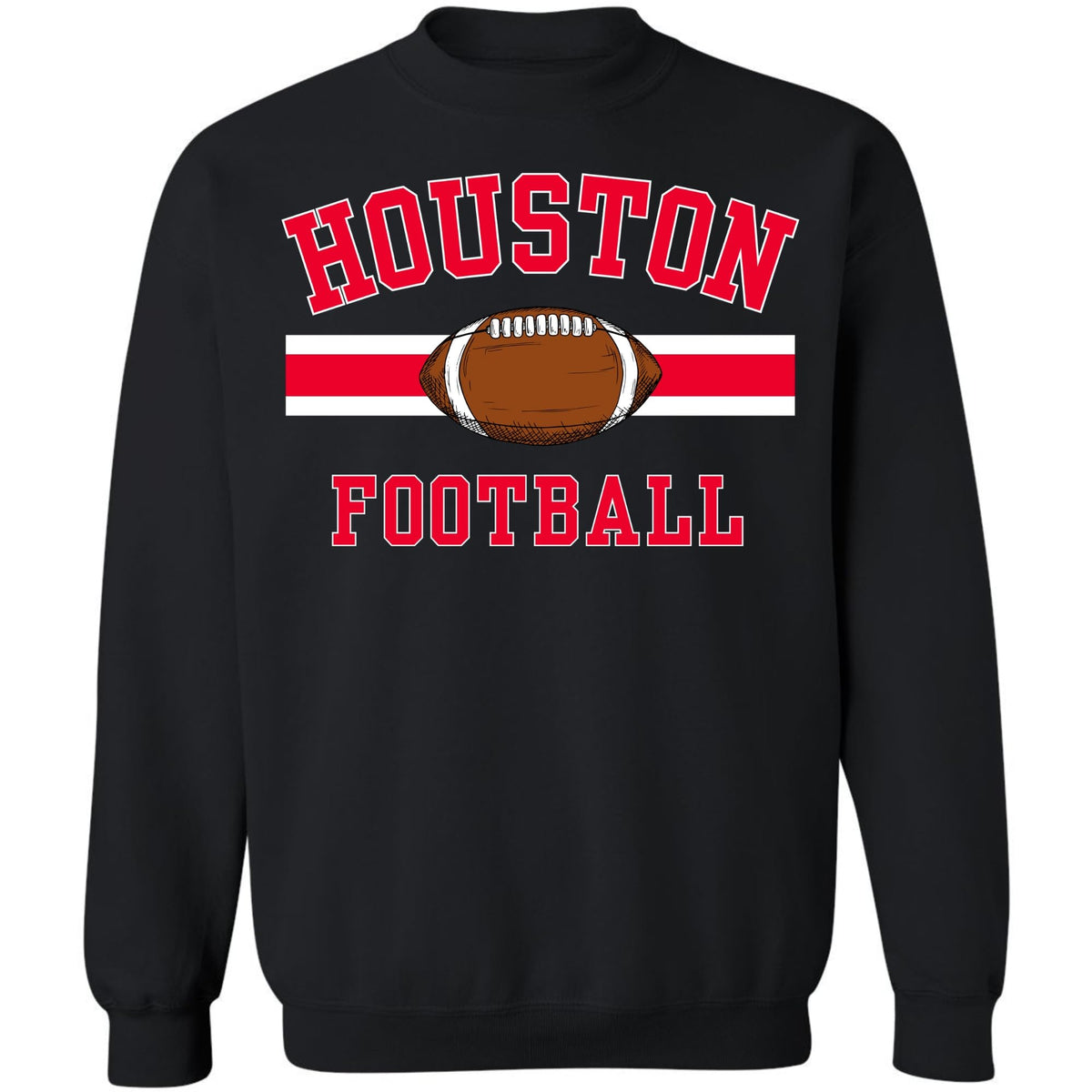 National Football US City League Teams Crewneck Sweatshirt | USA City Warm Sports Fan Gameday Pullover