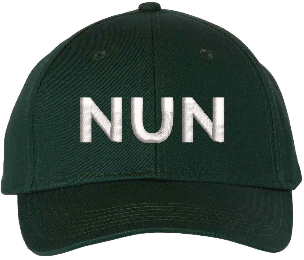 Nun Embroidered Baseball Cap | Sister Holy Women Text Church Christian Structured Hat
