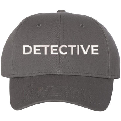 Detective Embroidered Text Baseball Cap | Investigator Agent Structured Hat for Men and Women