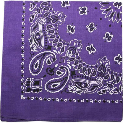 Trainmen Paisley Bandanas Scarf Do-rag Cotton Biker Head Rags Classic Bandanna 22" x 22" (12 Pack)