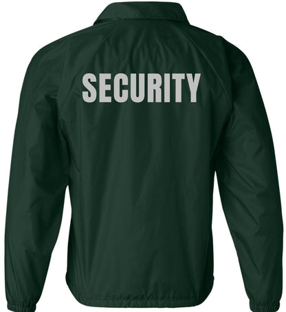 Security Jacket Double Sided Lightweight Coaches Guard Bouncer Windbreaker Coat