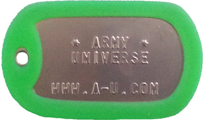 US Military Dog Tag Set - ID Matte Metal ID Dog Tags Necklace Complete Set with 2 Chains and 2 Silencers