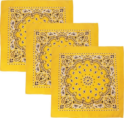 Trainmen Paisley 27" Jumbo Military Bandana Head Scarf Do-rag 100% Cotton Bandanna Face Cover 3-Pack