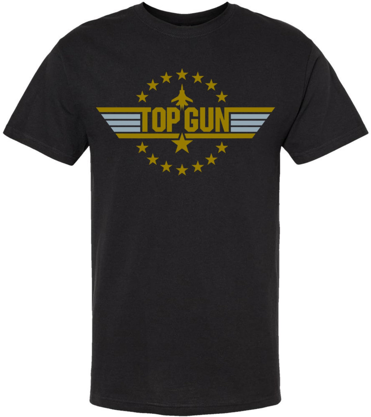 Top Gun Fighter Jet T-Shirt | Retro Logo Aviation Movie Pilots Tee Shirt, 100% Cotton, Short Sleeve for Men & Women