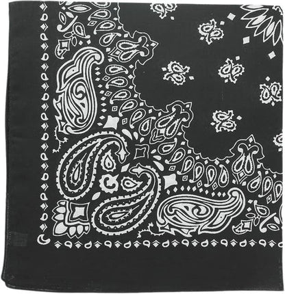 Trainmen Paisley Bandanas Scarf Do-rag Cotton Biker Head Rags Classic Bandanna 22" x 22" (12 Pack)