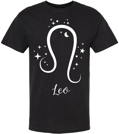 Zodiac Signs Printed T-Shirt | 100% Cotton Astrology Horoscope Monthly Symbols Designs Tee Shirt, Black