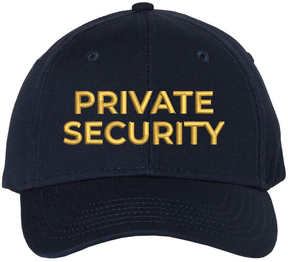 Private Security Embroidered Baseball Cap Guard Officer Detective Personal Protection Work Hat