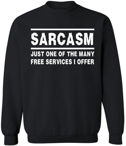 Sarcasm Sweatshirt Funny Sarcastic Saying Crewneck Pullover Humor Graphic Sweatshirt for Men Women