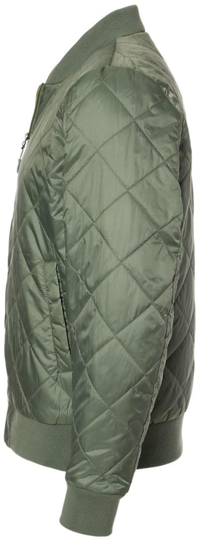 Diamond Quilted Packable Men's Bomber Jacket | Polyester with Nylon Lining Warm Comfortable Jacket