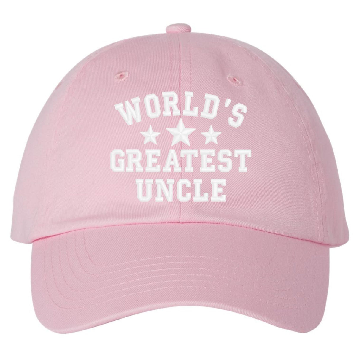 World's Greatest Uncle Low Profile Hat - Soft Cotton Embroidered Baseball Uncle Cap