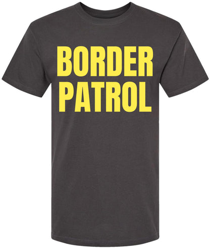 Border Patrol Printed T-Shirt | Double-Sided Prop Costume Funny Party Tee Shirt for Men & Women