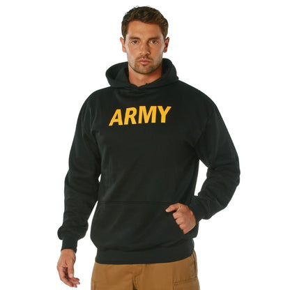 Rothco Army Printed Pullover Hoodie – PT Physical Training Hooded Sweatshirt