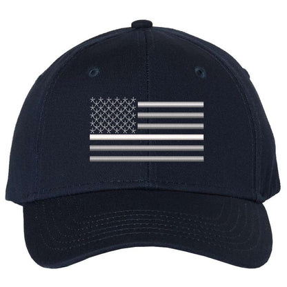 Thin White Line USA Flag Hat American Flag Baseball Cap | Support EMS EMT & First Responders