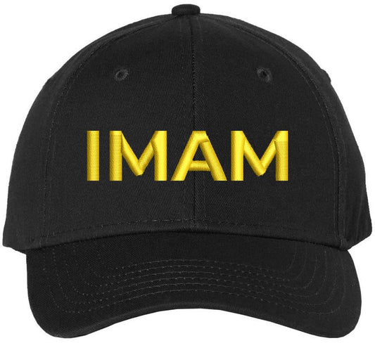 Imam Embroidered Baseball Cap | Text Sheikh Islamic Scholar Men's Hat | Structured Hat