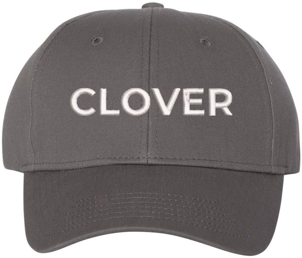 Clover Text Embroidered Baseball Cap | St. Patricks Day Structured Hat