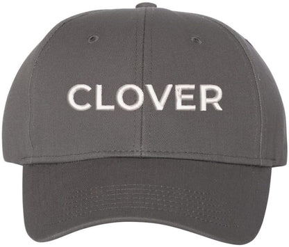 Clover Text Embroidered Baseball Cap | St. Patricks Day Structured Hat