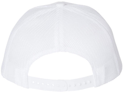 47 USA Flag Hair Top Embroidered Trucker Hat | Support President American Mesh Snapback Unisex Cap