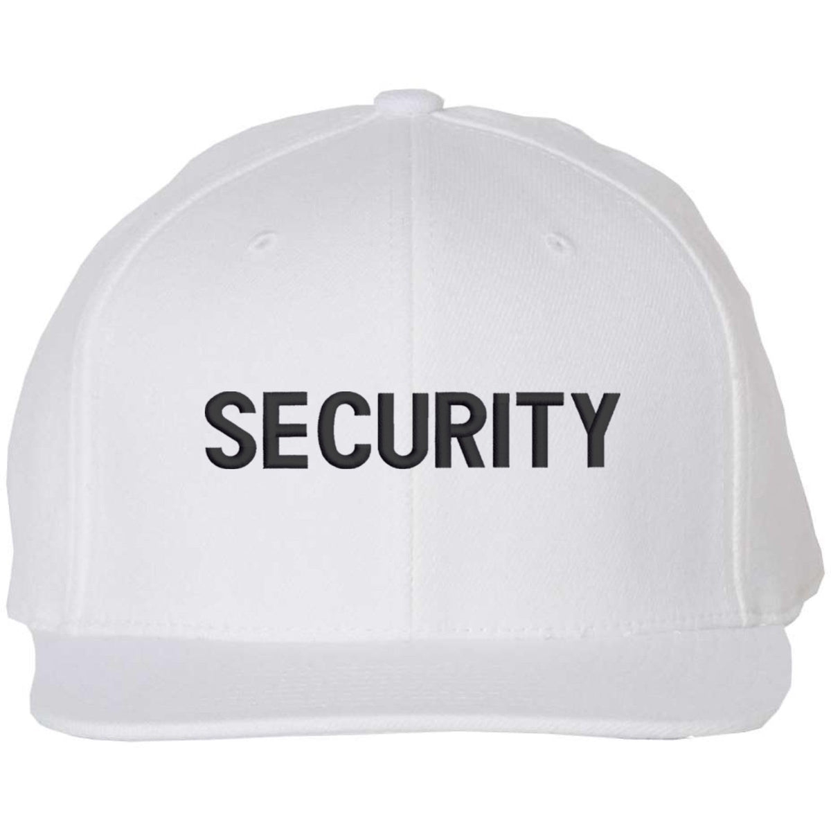 Premium SECURITY Snapback Hat | Small Embroidery Adjustable Flat Bill Cap for Security Officers & Guards