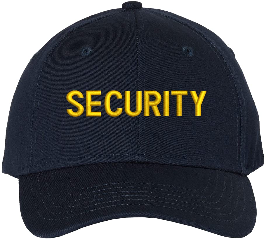 Security Baseball Hat | Embroidered Hat for Security Guard Uniform Officer Bouncer Bodyguard Cap for Men & Women