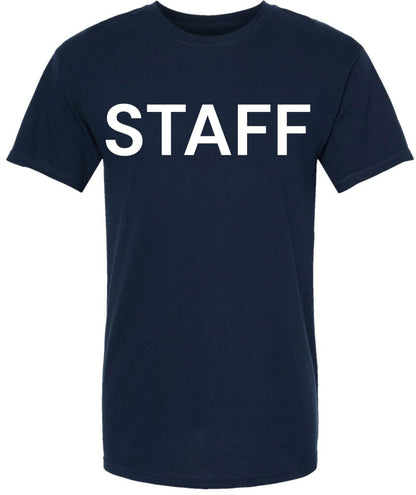 Staff T-Shirt - 100% Cotton Crewneck Tee - Short Sleeve