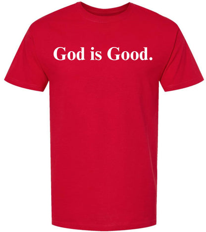 God Is Good Printed T Shirt Inspirational Faith Religious Slogan Tee 100% Cotton Crewneck