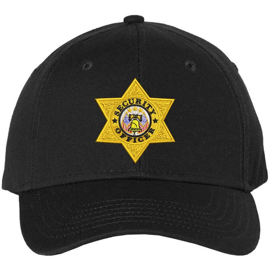 Security Officer Badge Baseball Hat Embroidered Security Star Liberty Emblem Cap