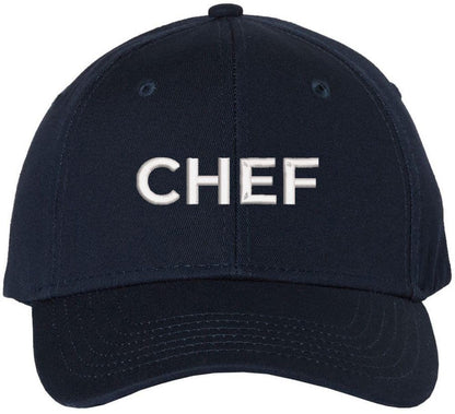 Chef Embroidered Baseball Hat | Professional Cook Head or Sous Culinary Expert Hat | Structured & Adjustable