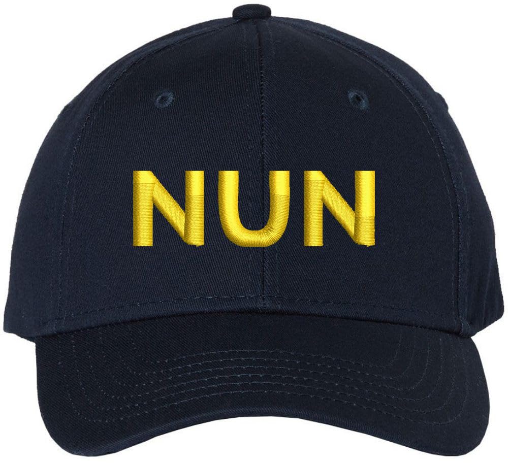 Nun Embroidered Baseball Cap | Sister Holy Women Text Church Christian Structured Hat