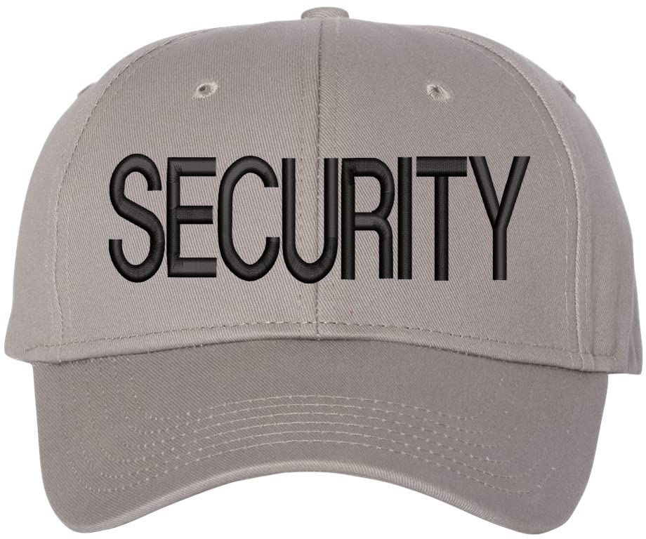 SECURITY Baseball Hat | LARGE Embroidered Structured Adjustable Uniform Guard Officer Official Bouncer Bodyguard Cap