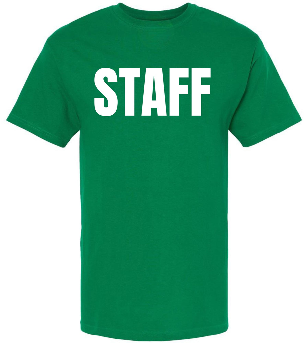 Staff T-Shirt - 100% Cotton Crewneck Tee - Short Sleeve