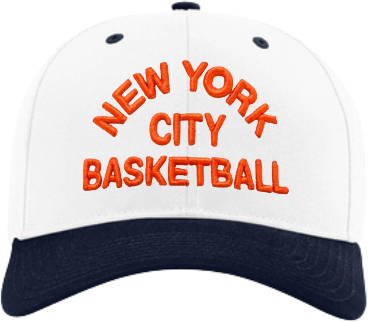 New York City Basketball 3D Puff Embroidered Hat Snapback Baseball Cap, Adjustable NYC B-Ball Cap
