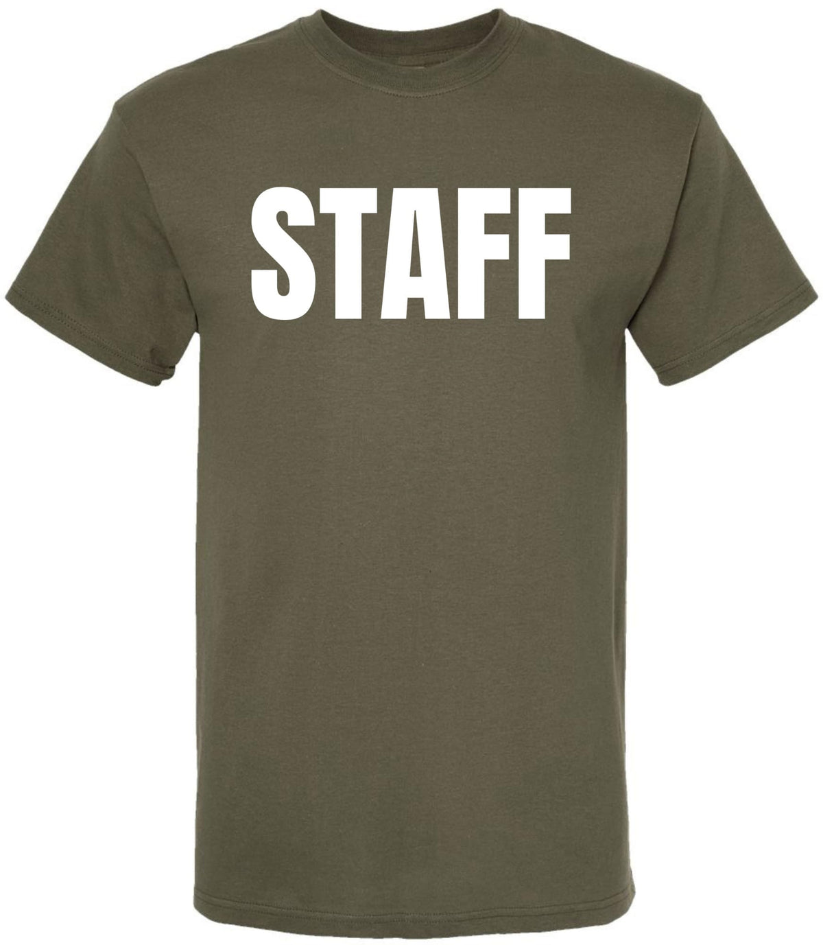 Staff T-Shirt - 100% Cotton Crewneck Tee - Short Sleeve