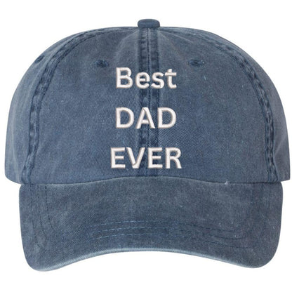 Best Dad Ever Vintage Dad Hat – Embroidered Adjustable Father’s Day Baseball Cap, Classic Gift for Dads