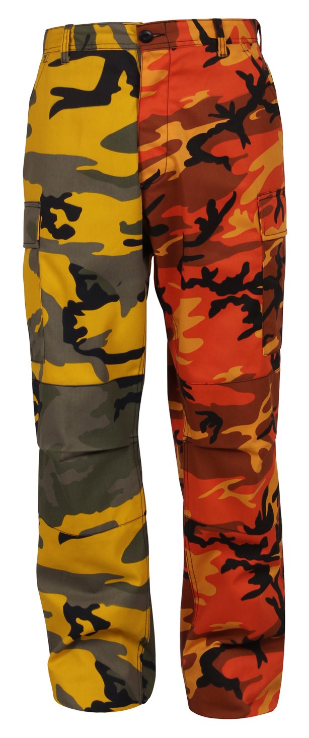 Two Tone Camouflage BDU Pants Military Cargo Fatigue Trousers Cotton Poly Tactical Pants