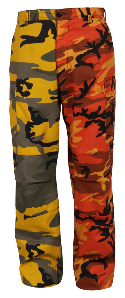 Two Tone Camouflage BDU Pants Military Cargo Fatigue Trousers Cotton Poly Tactical Pants