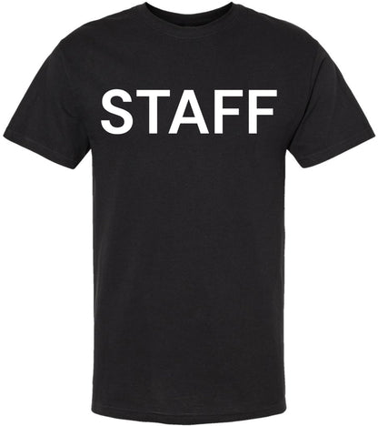 Staff T-Shirt - 100% Cotton Crewneck Tee - Short Sleeve
