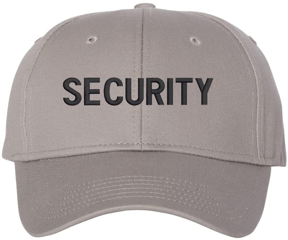 Security Baseball Hat | Embroidered Hat for Security Guard Uniform Officer Bouncer Bodyguard Cap for Men & Women